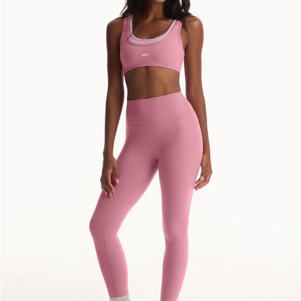 SET for a cure Set Active Pink Breast Cancer Layered Air-luxe Set